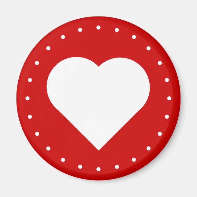 Valentine's Day Hearts Magnet (Front)