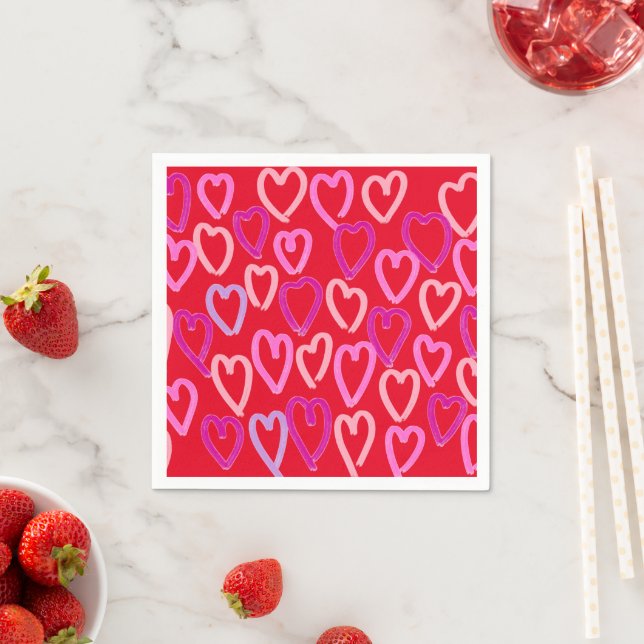 Valentines Day Hearts  Napkin (Insitu)
