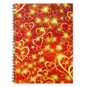 Valentine's Day Hearts Pattern-25022 Notebook