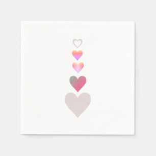 Valentine's Day Hearts Simple Cute Pattern Napkin