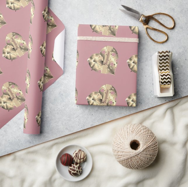 Valentine's Day Hearts Wrapping Paper (Crafts)
