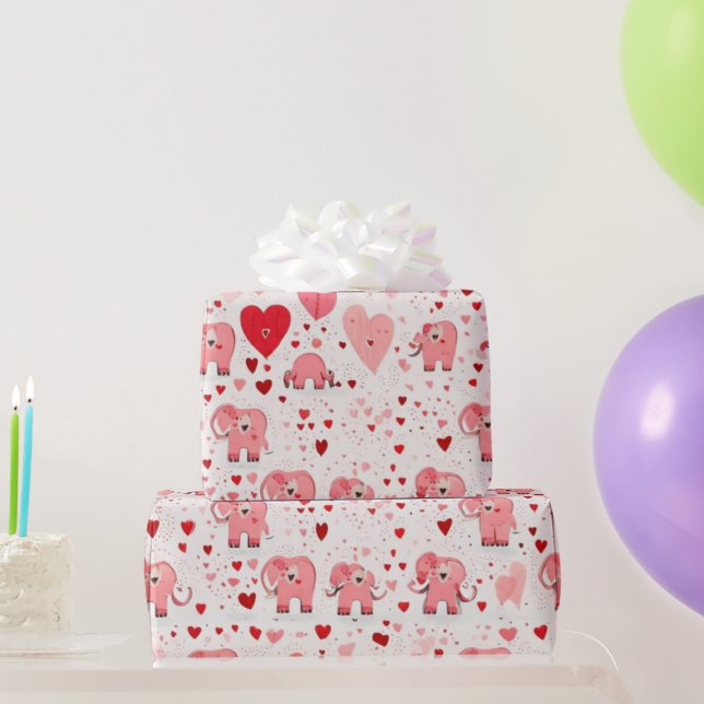 Valentine's day hearts Wrapping Paper (Party Gifts)