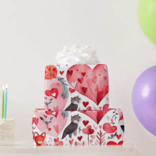 Valentine's day hearts Wrapping Paper