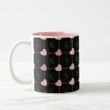 Valentines Day Hearts & X's & O's Coffee Mug.