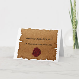 Valentine's Day Historical Origin Card