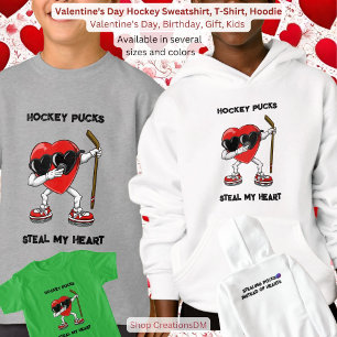 Valentine's Day Hockey Sweatshirt, T-Shirt,