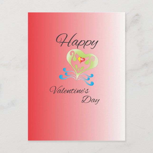 valentine's day holiday postcard (Front)