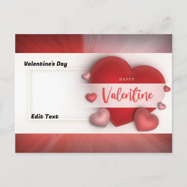 Valentine's Day Holiday Postcard (Front)
