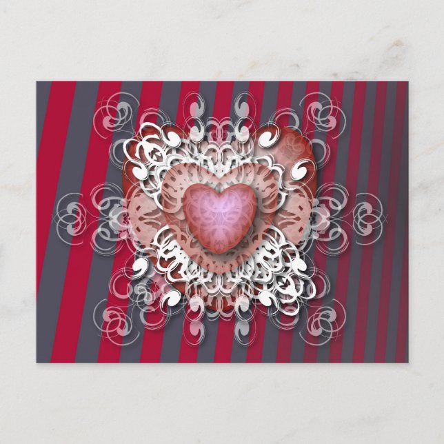 Valentine's Day Holiday Postcard (Front)