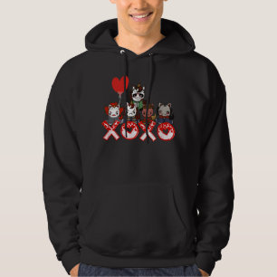 Valentine's day Horror Movies Unicorn XOXO Valenti Hoodie