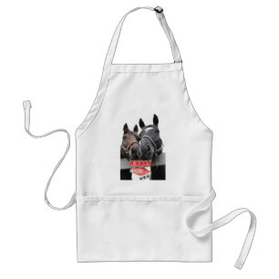 Valentine's Day Horses Standard Apron