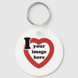 Valentine's Day I heart Keychain