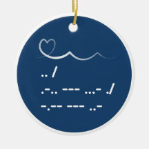 Valentine's Day I love you Morse code