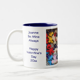 Valentine's Day I Love You Personalized Two-Tone Coffee Mug