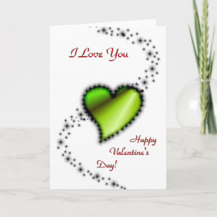 Valentine's Day , I Love You , Rainbow Heart Holiday Card