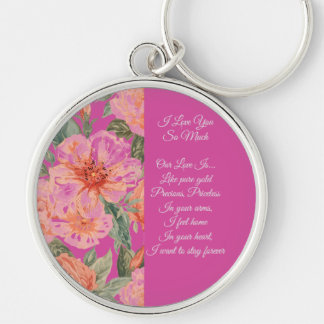 Valentines Day, I Love You So Much, Love Poem  Key Keychain