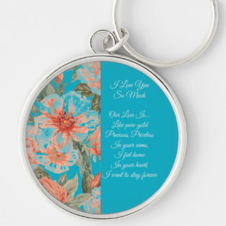 Valentines Day, I Love You So Much, Love Poem  Key Keychain
