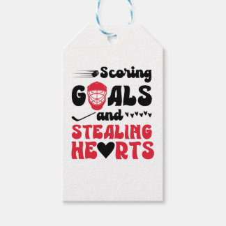 Valentine's Day Ice Hockey Sports Couples Dating   Gift Tags