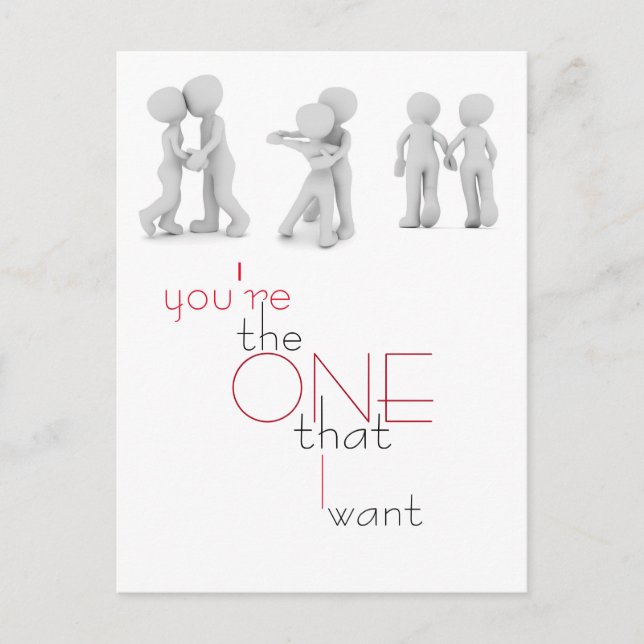 Valentine's Day Illustration Postcard (Front)