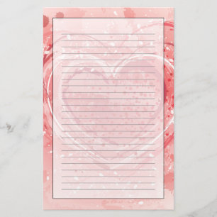 Valentine's Day Illustration Stationery