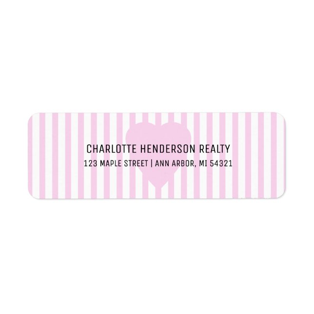 Valentines Day Immobilier Adresse de retour (Devant)