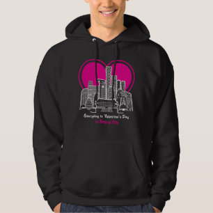 Valentine's Day in Beijing City Hoodie