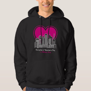 Valentine's Day in Dallas City Hoodie