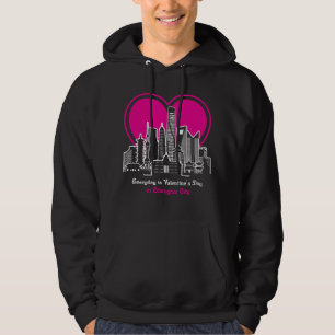 Valentine's Day in Shanghai City Hoodie