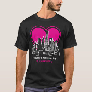 Valentine's Day in Shanghai City T-Shirt