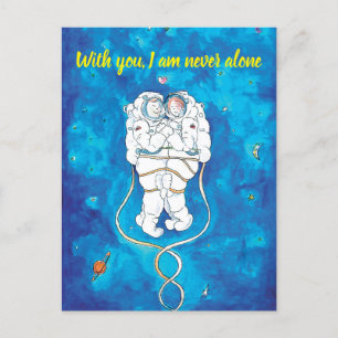Valentine's Day Invitation Card Astronauts Couple