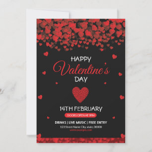 Valentine's Day Invitation Flyer