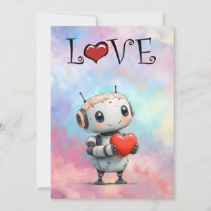 VALENTINE'S DAY - IT'S ALL A BOT LOVE 2 HOLIDAY CARD