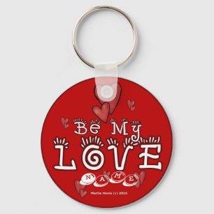 Valentine's Day Keychain (1a) - Personalize