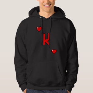 Valentines Day King Of Hearts Hoodie