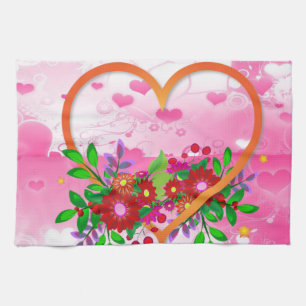 Valentine's Day Kitchen hand towel