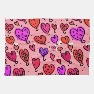 Valentine's Day Kitchen hand towel