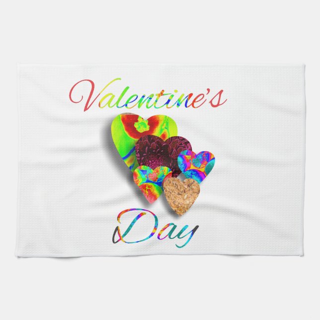 valentine's day kitchen towel (Horizontal)