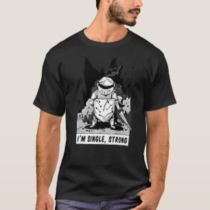 Valentine's Day Knight I Am Single Strong Premium T-Shirt