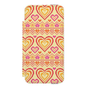 Valentine's Day Knitted Pattern Incipio Watson™ iPhone 5 Wallet Case