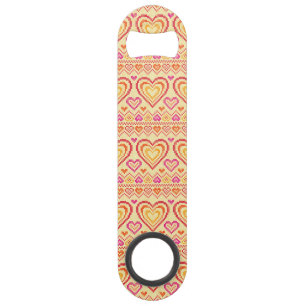 Valentine's Day Knitted Pattern Speed Bottle Opener