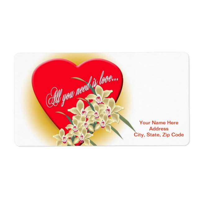Valentine's Day Labels (Front)