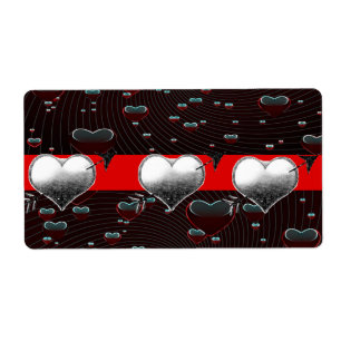 Valentine's Day Labels Heart