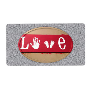 Valentine's Day Labels Love