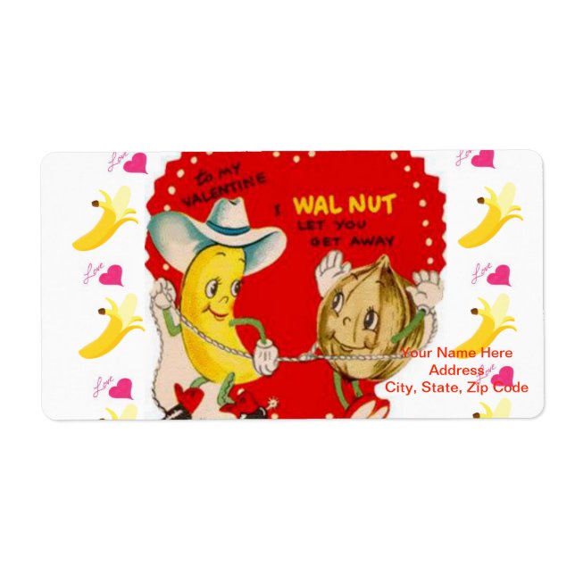 Valentine's Day Labels Vintage (Front)