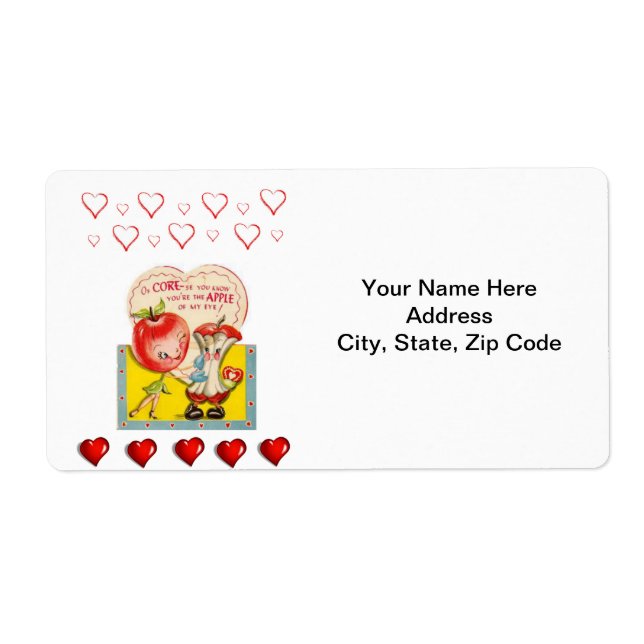 Valentine's Day Labels Vintage (Front)