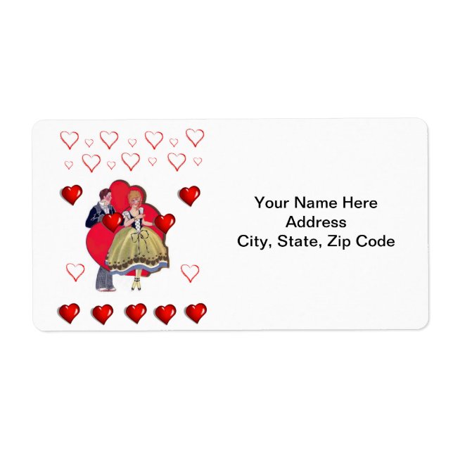 Valentine's Day Labels Vintage (Front)