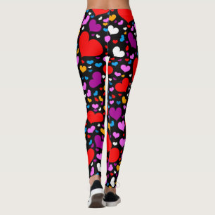 Valentine's Day Leggings; Coming & Going Beautiful Leggings