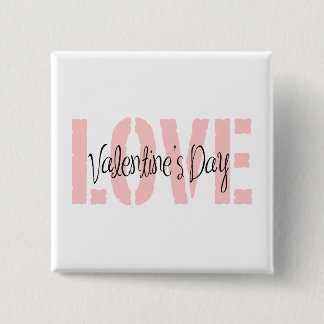 Valentine's Day Love 2 Inch Square Button