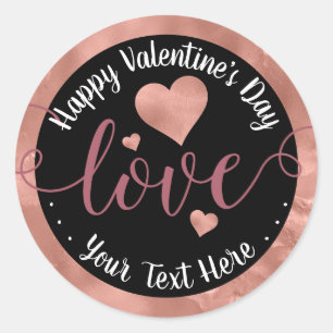 Valentine's Day Love Classic Round Sticker