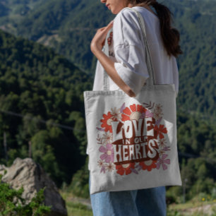 Valentines Day Love Floral Tote Bag